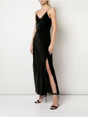 Nili Lotan Adriana Velvet Maxi Dress